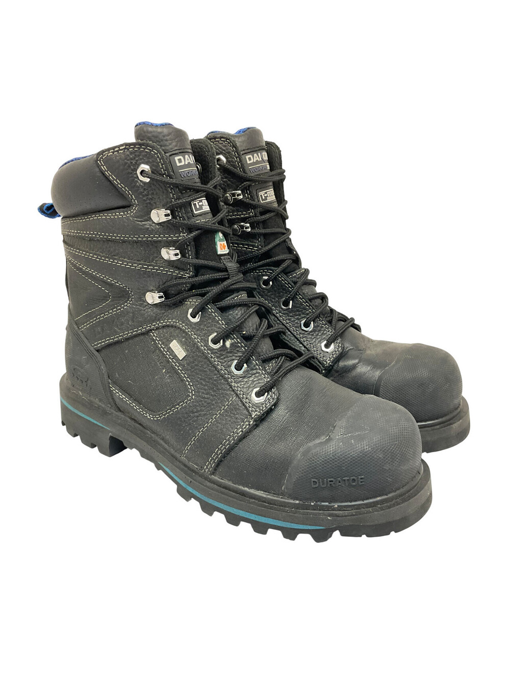 DAKOTA Men's 8" 557 STCP HD3 Vibram Work Boots Black Size 11M